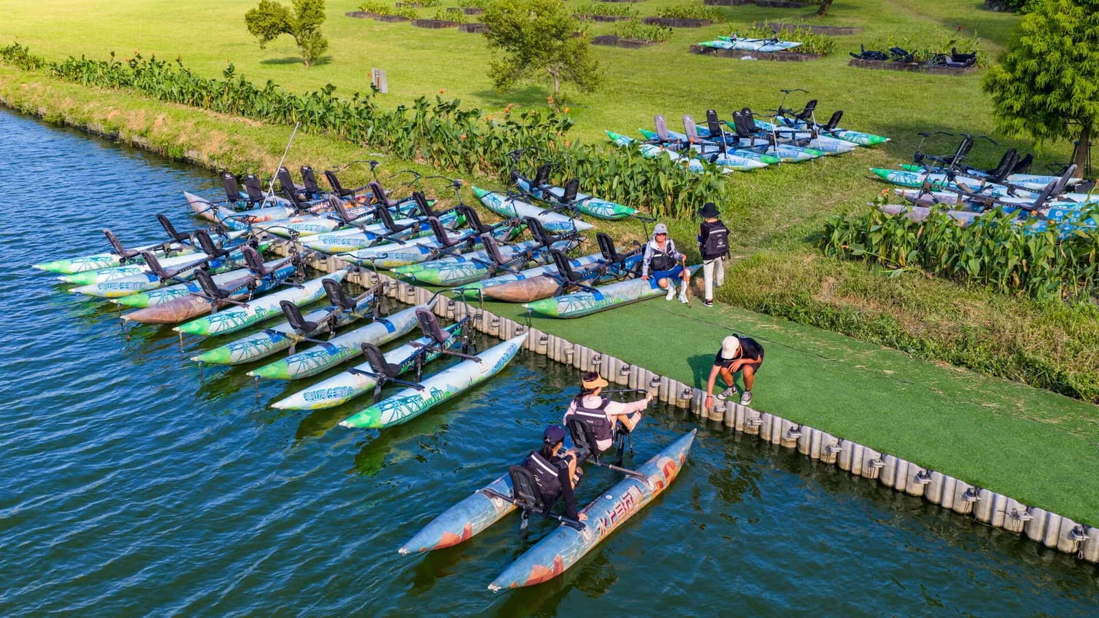 Amtliches Yilan-Ecoark-Ortsfoto：Wasserfahrrad