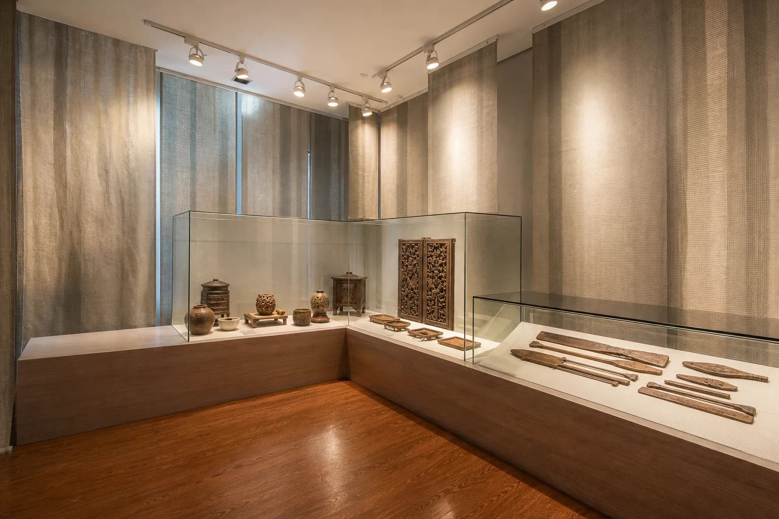 Yilan Park voor Traditionele Kunsten (宜蘭傳藝園區): binnenruimte van 展示館