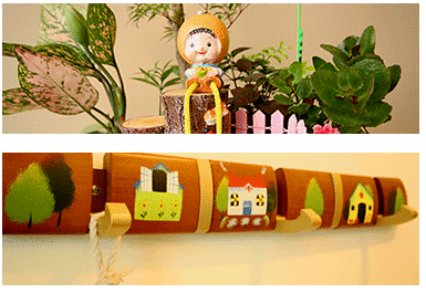 ของตกแต่งทำมือที่ Water Edge Garden Homestay